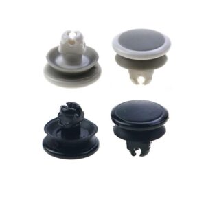 2 PCS 3D Analog Joystick Cap Button Joystick Rocker Cap for Psvita 1000 PSV 1000 Controller Replacement (Black)