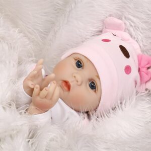 MAIHAO 22inch Lifelike Reborn Baby Dolls Girls Realistic Babies Cheap That Look Real Life Newborn Toddler for Kids Open Eyes