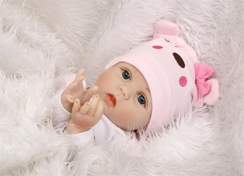 MAIHAO 22inch Lifelike Reborn Baby Dolls Girls Realistic Babies Cheap That Look Real Life Newborn Toddler for Kids Open Eyes