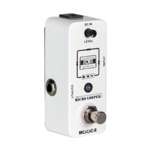 MOOER Micro Looper Guitar Loop Pedal Effect Pedal with 30 Minutes Recording Time, Unlimited Overdubs, Pure Sound for Electric Guitar