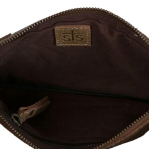 Cowhide Saddle Tramp Wristlet