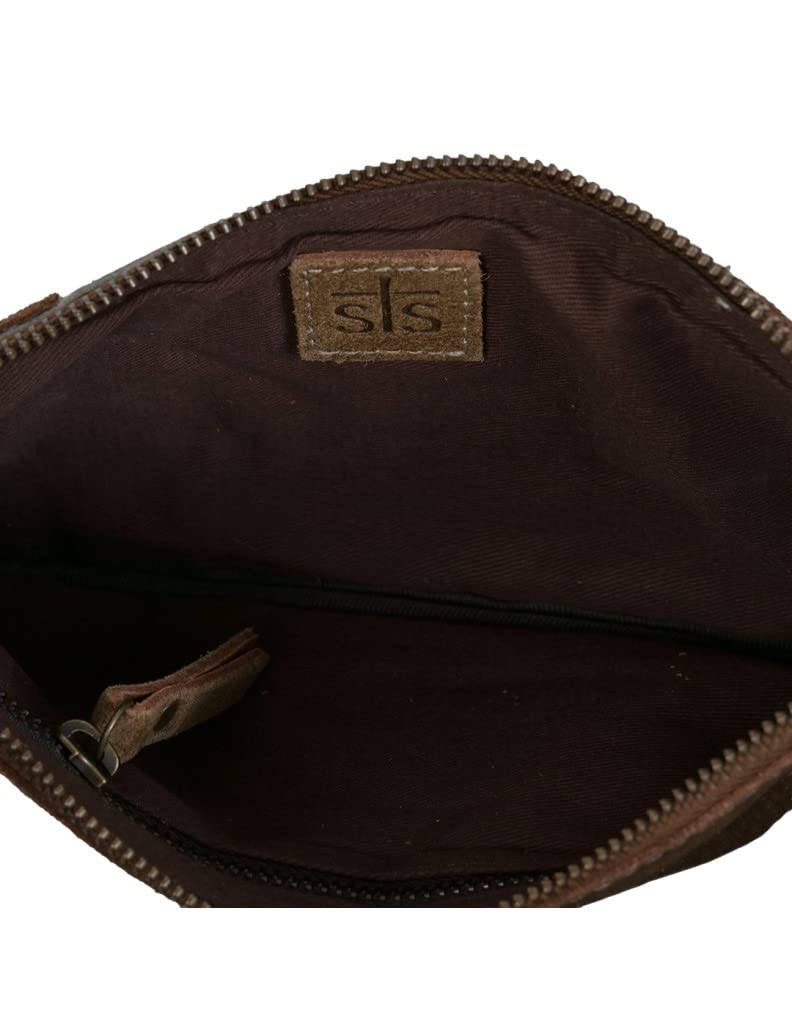 Cowhide Saddle Tramp Wristlet