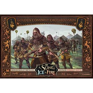 CMON A Song of Ice and Fire Tabletop Miniatures Game Golden Company Crossbowmen Unit Box - Deadly Mercenary Marksmen, Strategy Game for Adults, Ages 14+, 2+ Players, 45-60 Minute Playtime, Made