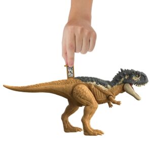 Jurassic World Skorpiovenator Dinosaur Action Figure Dino Kids Roar Strike Feature with Attack Roar Gift Bundle with 2 My Outlet Mall Stickers