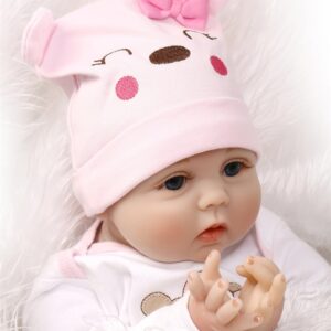 MAIHAO 22inch Lifelike Reborn Baby Dolls Girls Realistic Babies Cheap That Look Real Life Newborn Toddler for Kids Open Eyes