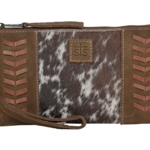 Cowhide Saddle Tramp Wristlet