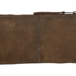 Cowhide Saddle Tramp Wristlet