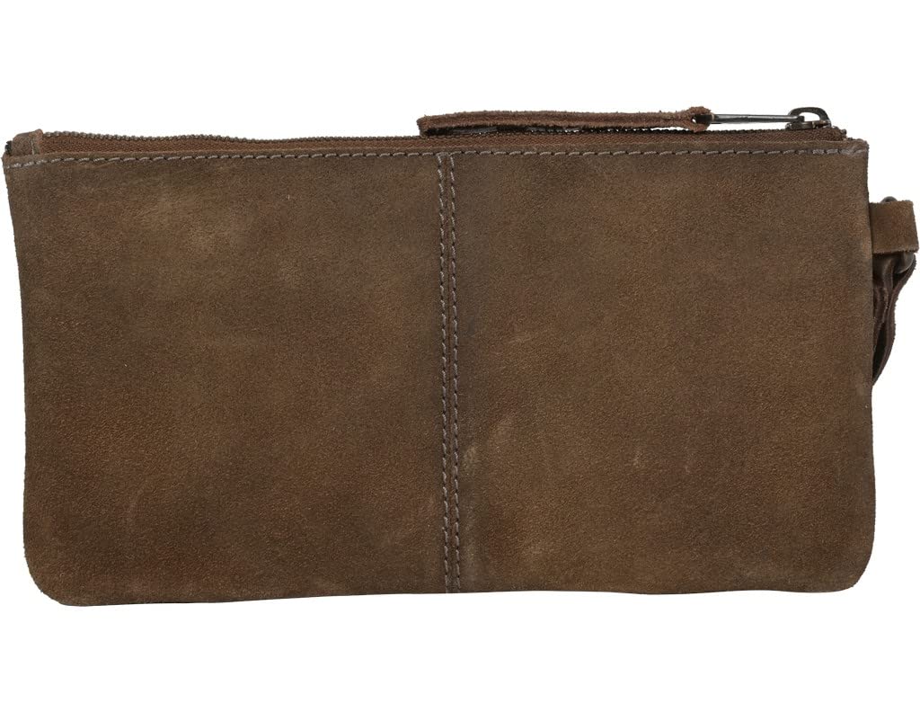 Cowhide Saddle Tramp Wristlet