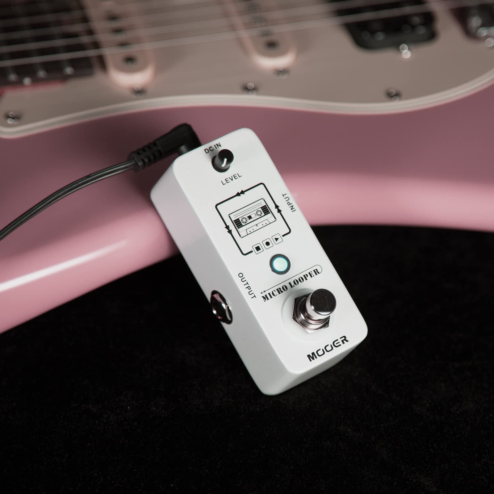 MOOER Micro Looper Guitar Loop Pedal Effect Pedal with 30 Minutes Recording Time, Unlimited Overdubs, Pure Sound for Electric Guitar