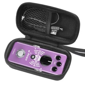 FitSand Hard Case Compatible for Donner Mini Auto Wah Pedal Dynamic Wah Guitar Effect Pedal Envelope Filter True Bypass