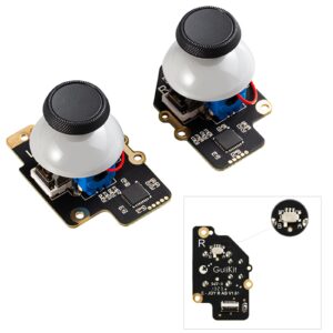 AKNES GuliKit Joysticks for Steam Deck (Type A & Type B), No Drifting, Hall Effect Sticks Replacement, Left/Right Thumb Grip Parts for Steam Deck Console-Electromagnetic Joystick (No Soldering)