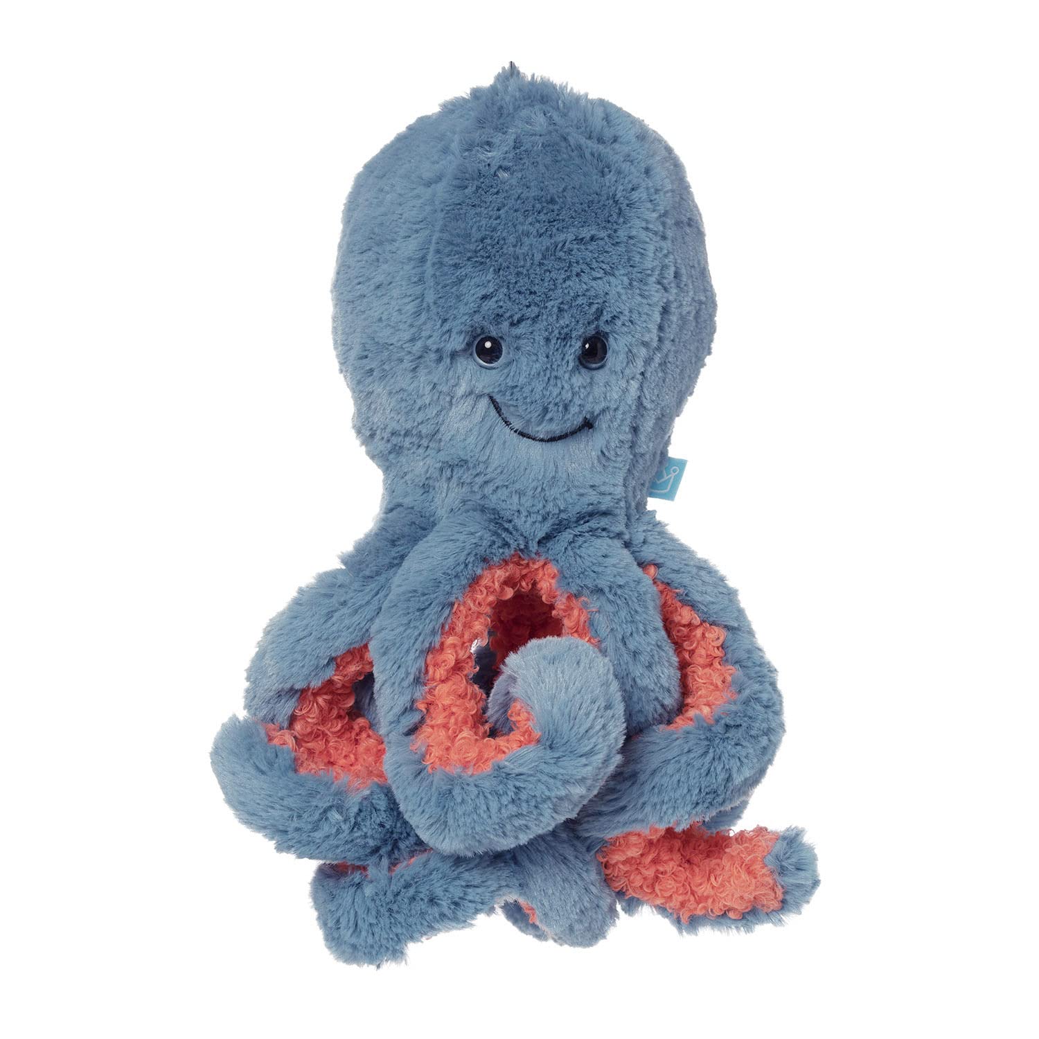 Manhattan Toy Dusty Blue Octopus 12" Ocean Sea Life Stuffed Animal Toy