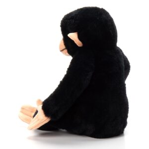 The Petting Zoo Chimp Stuffed Animal Plushie, Gifts for Kids, Wild Onez Zoo Animals, Zoologee Chimp Plush Toy 12 inches