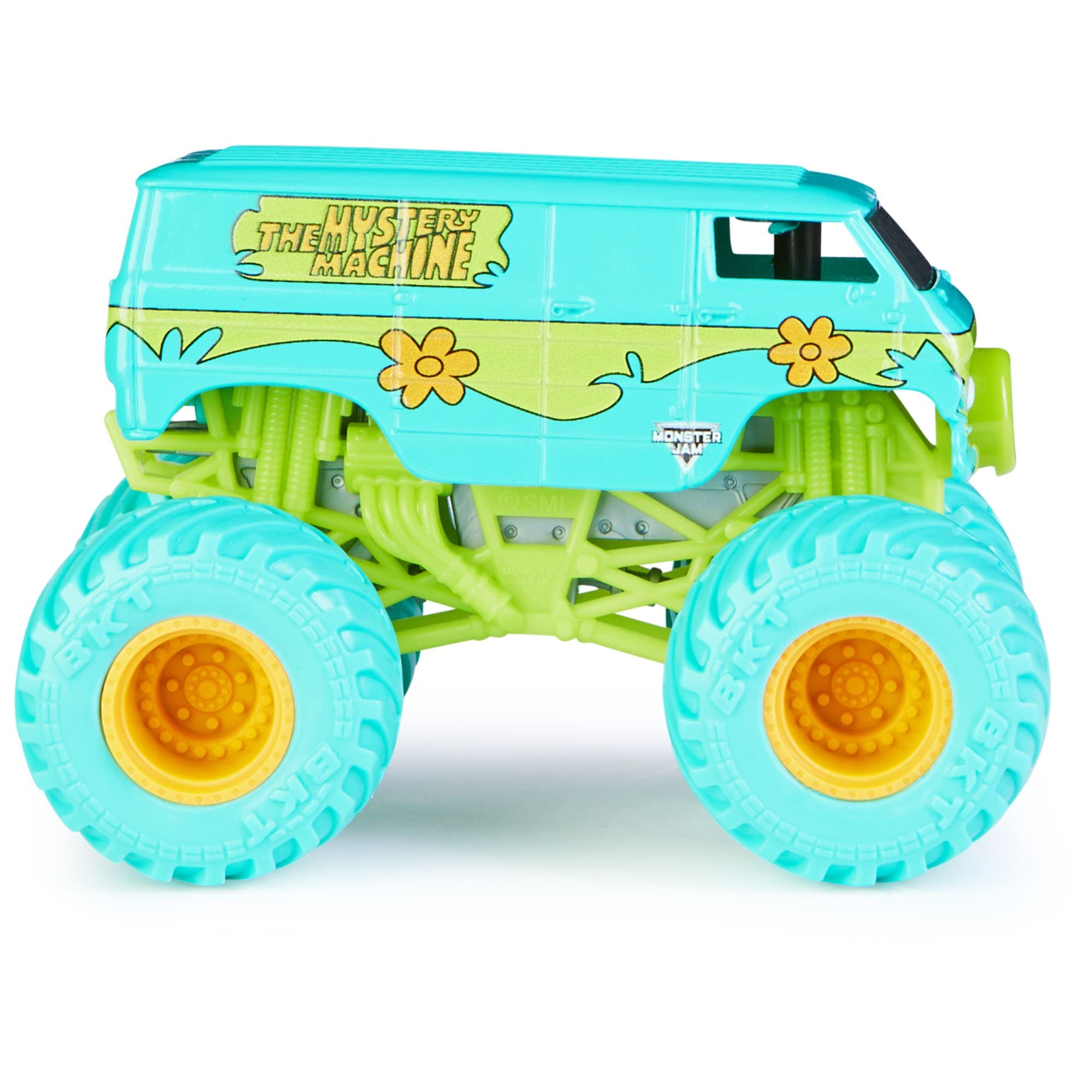 Monster Jam 2022 Spin Master 1:64 Diecast Truck with Bonus Accessory: Nitro Neon Mystery Machine