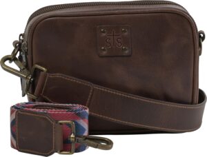 sts ranchwear basic bliss lucy crossbody chocolate one size