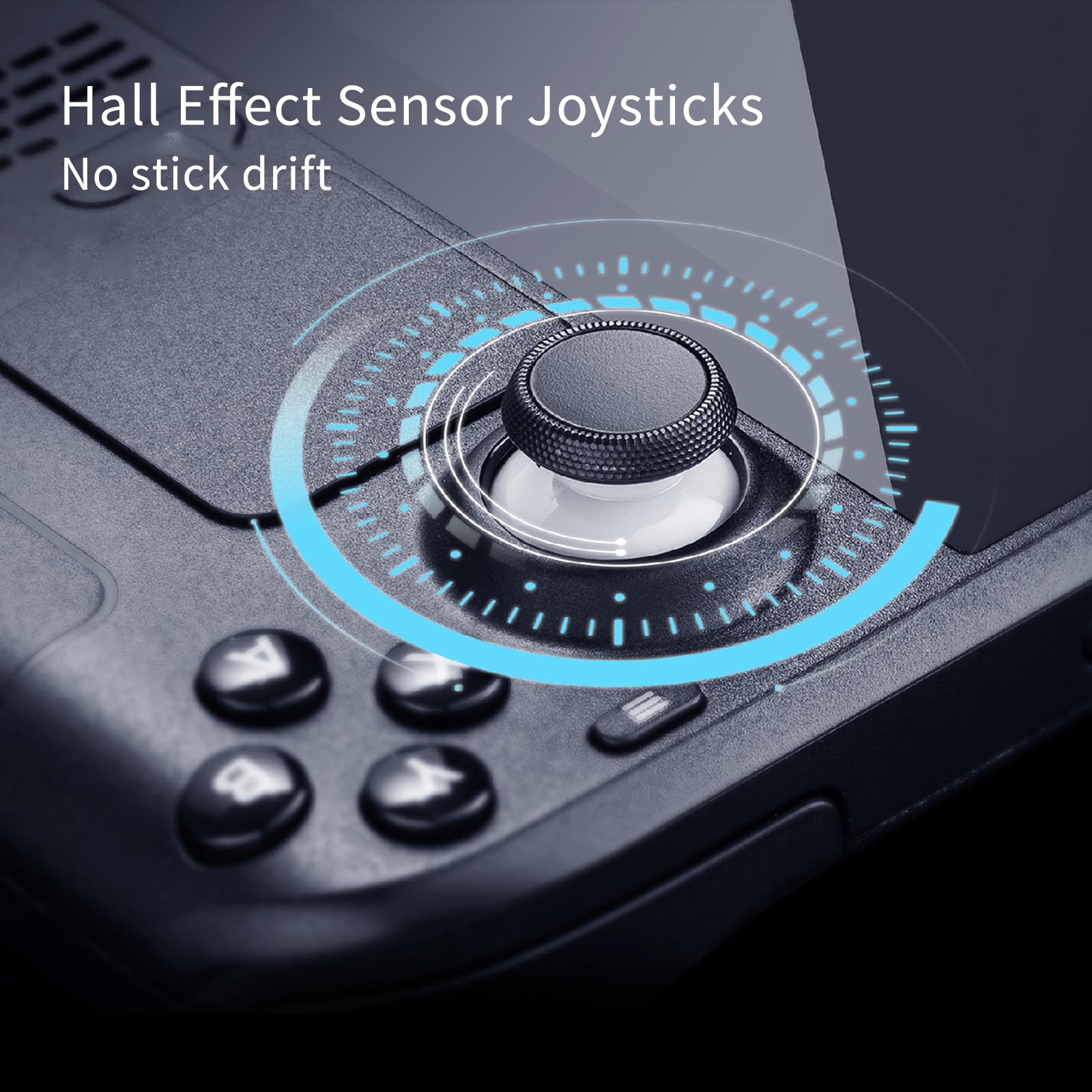 AKNES GuliKit Joysticks for Steam Deck (Type A & Type B), No Drifting, Hall Effect Sticks Replacement, Left/Right Thumb Grip Parts for Steam Deck Console-Electromagnetic Joystick (No Soldering)