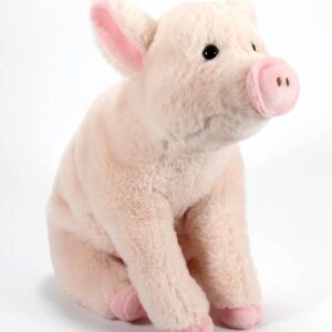 The Petting Zoo Pig Stuffed Animal Plushie, Gifts for Kids, Wild Onez Farm Animals, Pig Plush Toy 12 inches