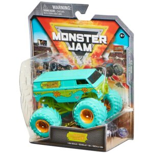 Monster Jam 2022 Spin Master 1:64 Diecast Truck with Bonus Accessory: Nitro Neon Mystery Machine