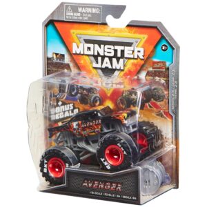 Monster Jam 2022 Spin Master 1:64 Diecast Truck with Bonus Accessory: Arena Favorites Avenger Fire