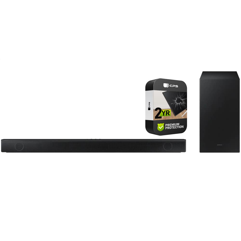 SAMSUNG HW-B550/ZA 2.1 ch Soundbar with Dolby Audio DTS Virtual:X 2022 Bundle with Premium 2 YR CPS Enhanced Protection Pack