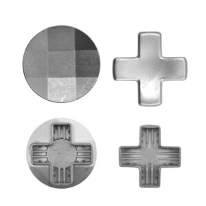 metal d-pads for xbox elite controller series 2 & series 1 (2 d-pads silver )