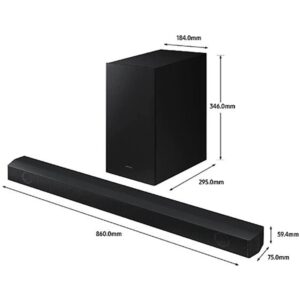 SAMSUNG HW-B550/ZA 2.1 ch Soundbar with Dolby Audio DTS Virtual:X 2022 Bundle with Premium 2 YR CPS Enhanced Protection Pack