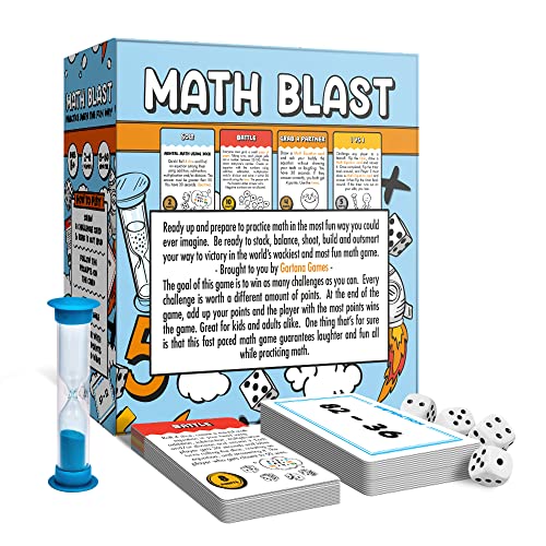 Math Blast! Cool Math Games for Kids 8-12 - Fun Educational Math Game for Home & Classroom - Practice Math The Fun Way with Math Kids, Math Games for Kids, & More