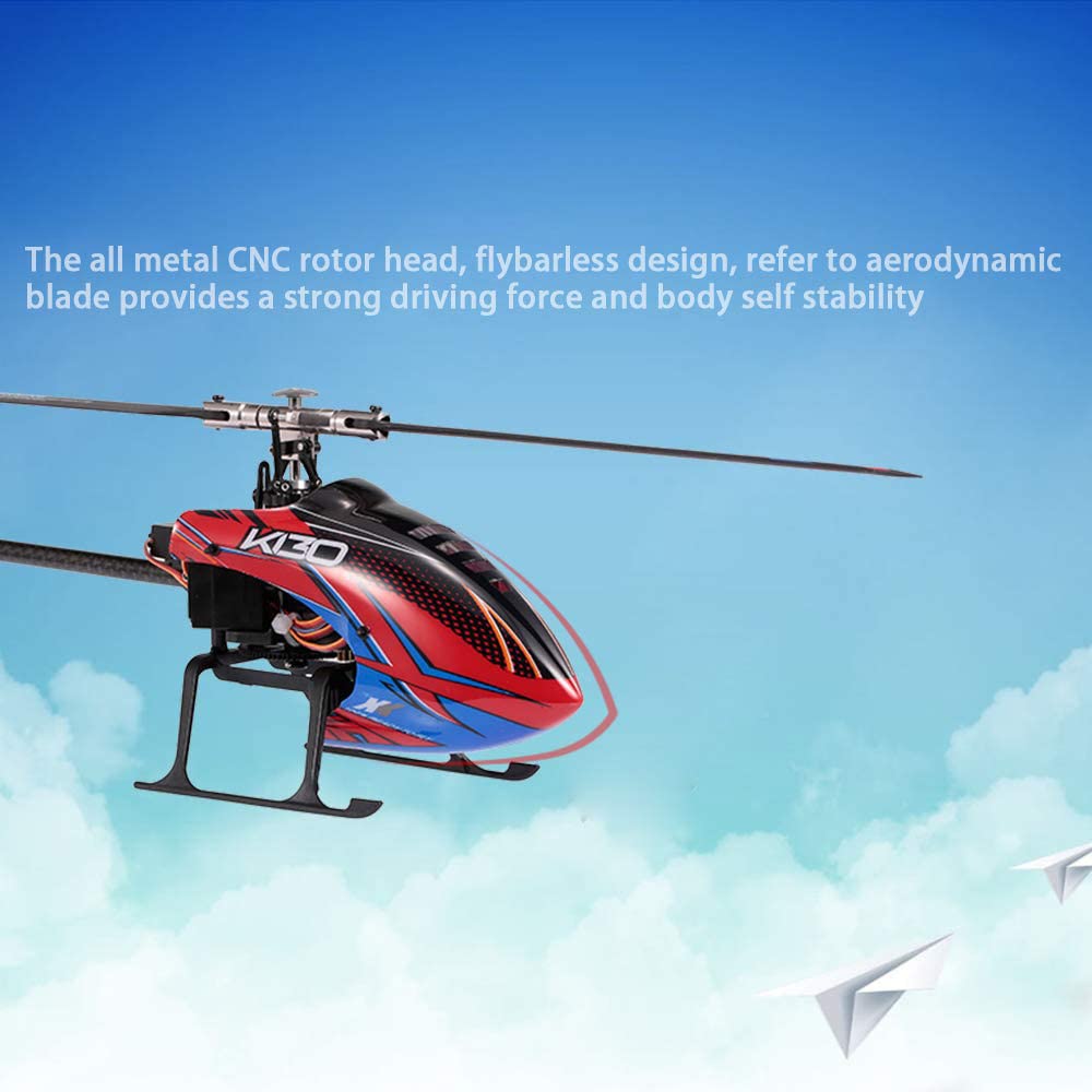 RC Helicopter 2.4G 6CH Brushless Motor RC Airplane 3D-6G Flybarless Compatible with Stunt Helicopter RTF Boy Girl Electric Toy Toy Electric Toy for Flight Enthusiasts