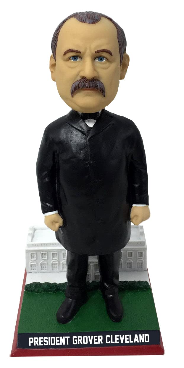 Grover Cleveland White House Base President Bobblehead Numbered to 1,884