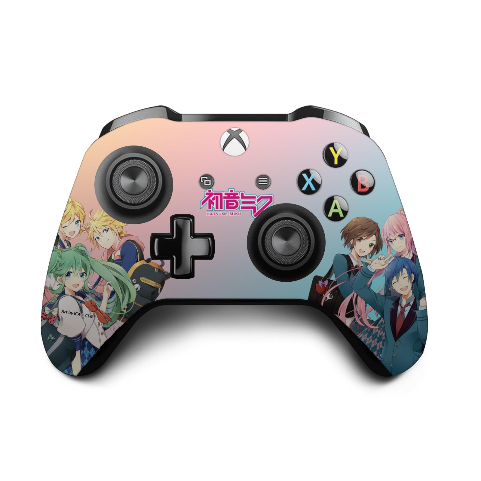 Head Case Designs Officially Licensed Hatsune Miku High School Graphics Vinyl Sticker Gaming Skin Decal Cover Compatible with Xbox One X Console and Controller Bundle