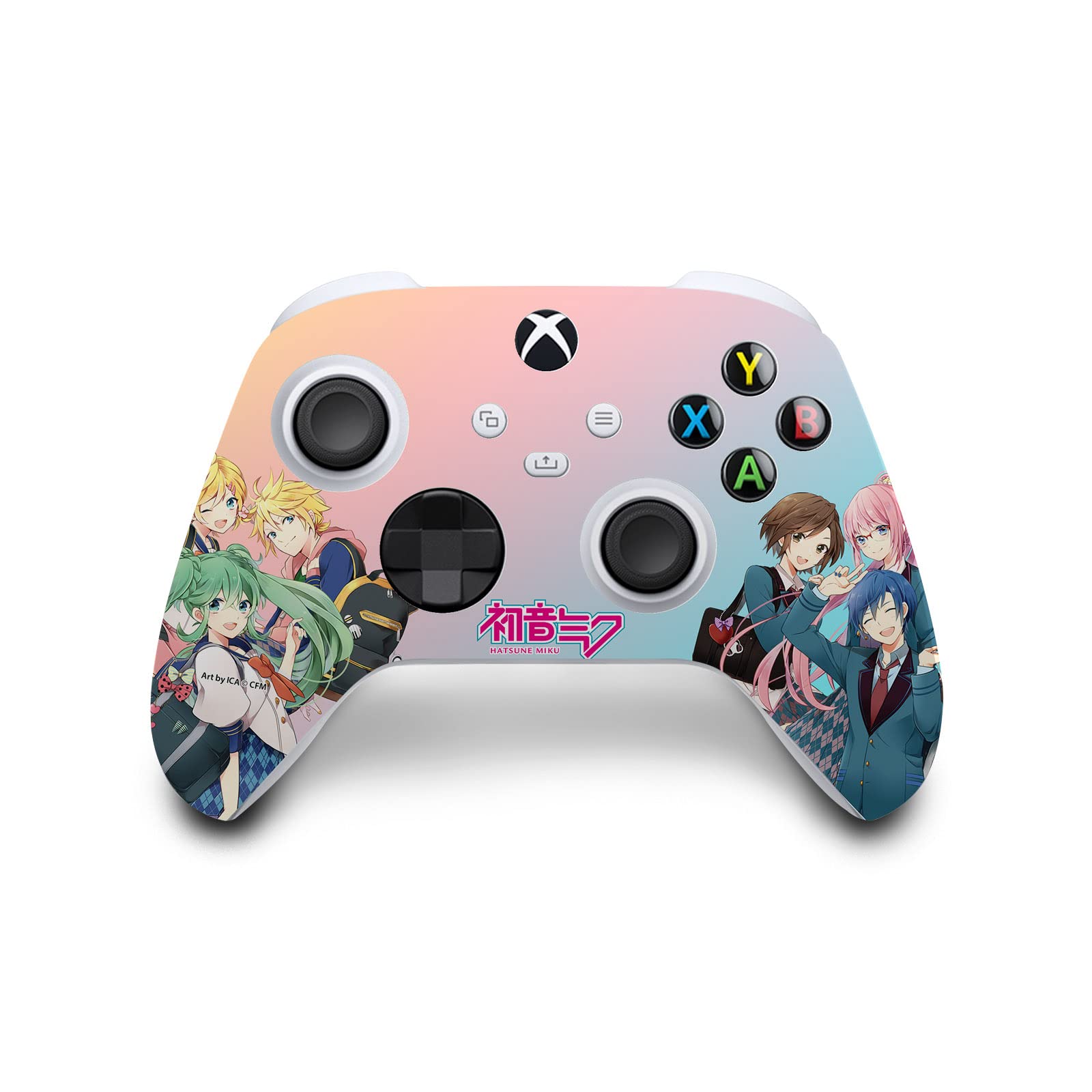 Head Case Designs Officially Licensed Hatsune Miku High School Graphics Matte Vinyl Sticker Gaming Skin Decal Cover Compatible with Xbox Series X Console and Controller Bundle