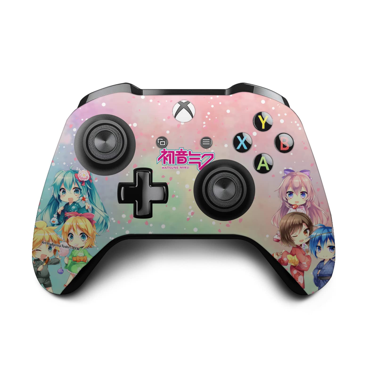 Head Case Designs Officially Licensed Hatsune Miku Characters Graphics Matte Vinyl Sticker Gaming Skin Decal Cover Compatible With Xbox One X Console and Controller Bundle