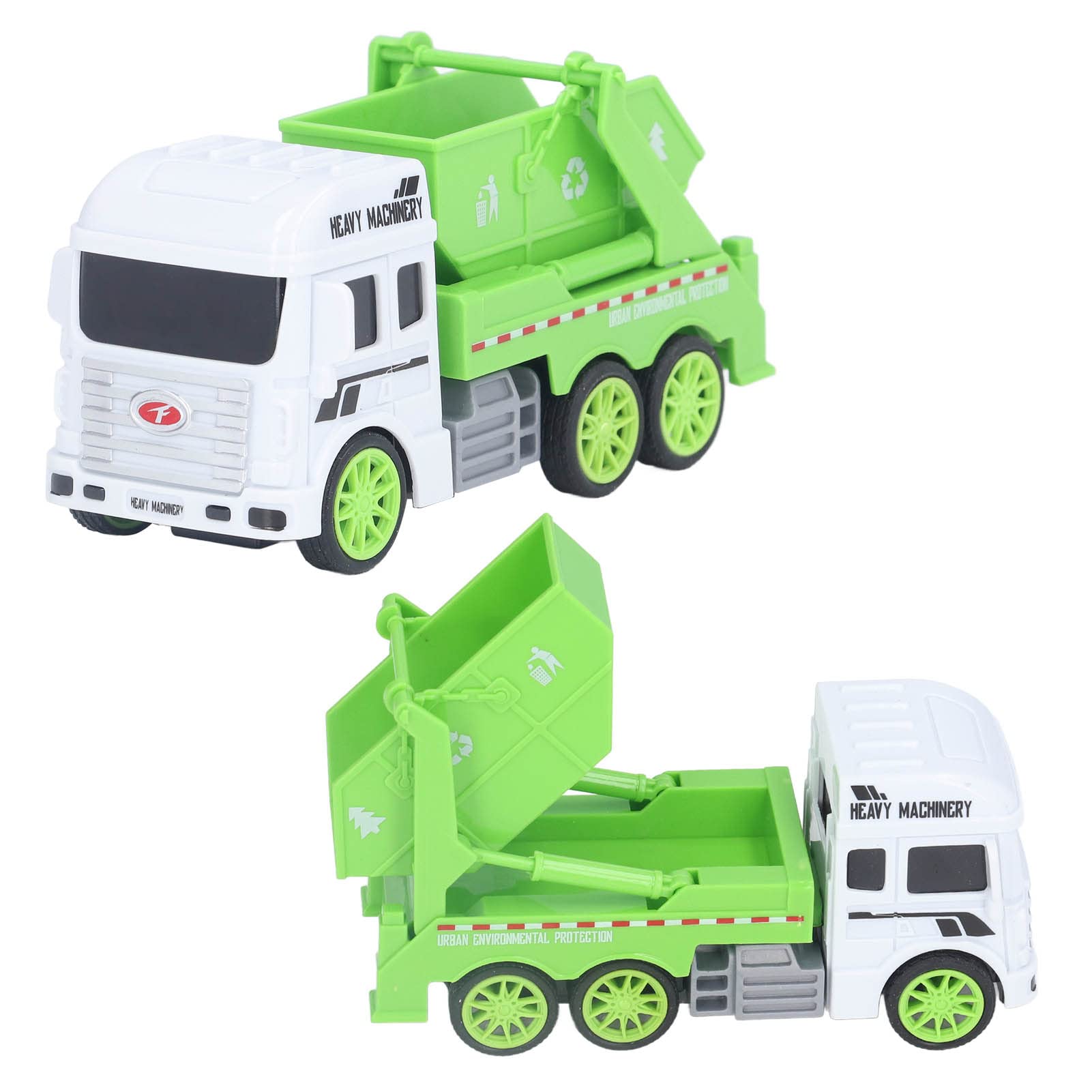 Toy garbage truck real sliding plastic material inertial sanitation vehicle to understand waste classification Sanitation vehicle (dumping vehicle)