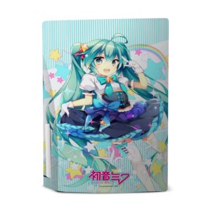 Head Case Designs Officially Licensed Hatsune Miku Stars And Rainbow Graphics Vinyl Faceplate Sticker Gaming Skin Decal Cover Compatible With Sony PlayStation 5 PS5 Disc Edition Console