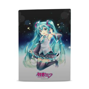 Head Case Designs Officially Licensed Hatsune Miku Night Sky Graphics Matte Vinyl Faceplate Sticker Gaming Skin Decal Cover Compatible With Sony PlayStation 5 PS5 Digital Edition Console