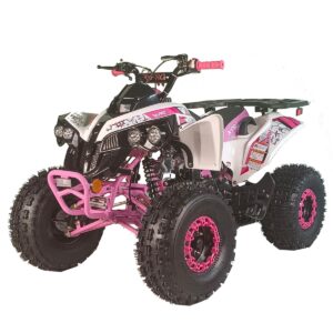 X-PRO 125cc ATV 4 Wheels Quad 125 ATV Quads, Big 19"/18"Tires! (Pink, Factory Package)