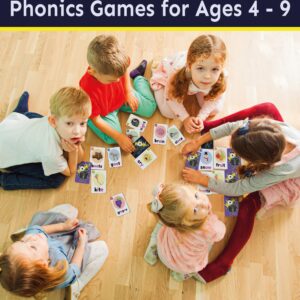 THE BAMBINO TREE WOWELs Phonics and Vowel Sounds Card Game - Learn to Read Kindergarten 1st 2nd Grade Learning - Short Vowel CVC Words and Long Vowel Matching Game 2-8 Players