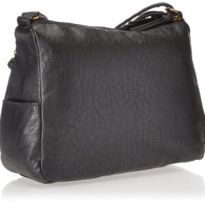 Bueno of California Smooth Faux Leather Shoulder, Black