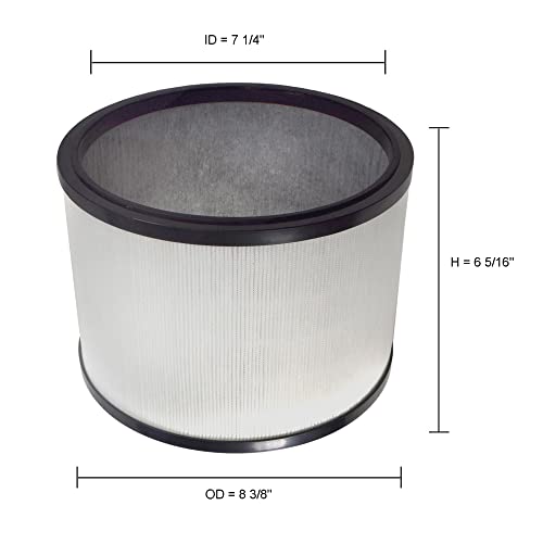 HQRP HEPA Filter compatible with Dyson Pure Cool Link Desk DP01 DP02 & Pure Hot+Cool HP01 HP02 Heater + Fan, 968125-03 EVO Filter Replacement