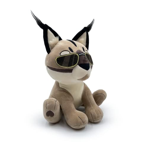 Youtooz Meme Big Floppa Plushie 9", Soft 100% PP-Cotton, Raise Your Floppa Meme Plushies, Based on Caracal Cat Species & Big Floppa Meme