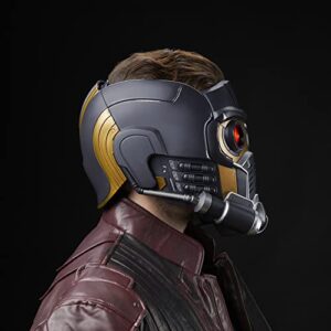 Marvel Legends Series Star-Lord Premium Electronic Roleplay Helmet with Light and Sound FX, Perfect for Adult Halloween Costume, Guardians of The Galaxy Adult Roleplay Gear