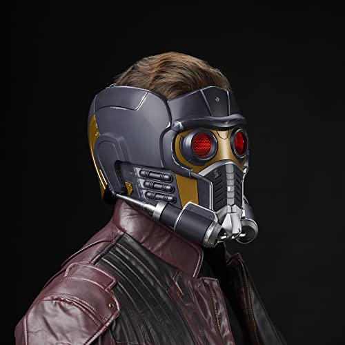 Marvel Legends Series Star-Lord Premium Electronic Roleplay Helmet with Light and Sound FX, Perfect for Adult Halloween Costume, Guardians of The Galaxy Adult Roleplay Gear