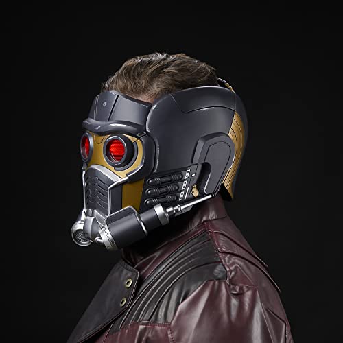 Marvel Legends Series Star-Lord Premium Electronic Roleplay Helmet with Light and Sound FX, Perfect for Adult Halloween Costume, Guardians of The Galaxy Adult Roleplay Gear