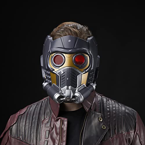 Marvel Legends Series Star-Lord Premium Electronic Roleplay Helmet with Light and Sound FX, Perfect for Adult Halloween Costume, Guardians of The Galaxy Adult Roleplay Gear