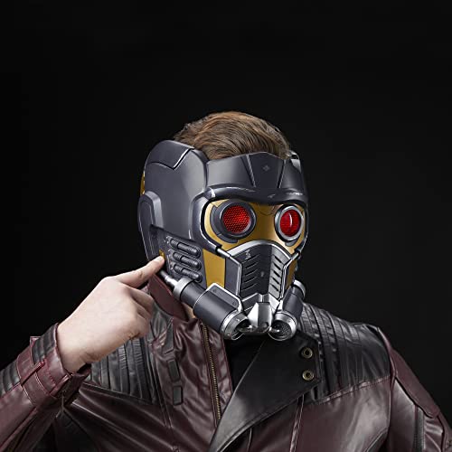 Marvel Legends Series Star-Lord Premium Electronic Roleplay Helmet with Light and Sound FX, Perfect for Adult Halloween Costume, Guardians of The Galaxy Adult Roleplay Gear