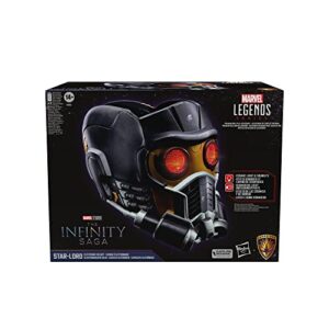 Marvel Legends Series Star-Lord Premium Electronic Roleplay Helmet with Light and Sound FX, Perfect for Adult Halloween Costume, Guardians of The Galaxy Adult Roleplay Gear