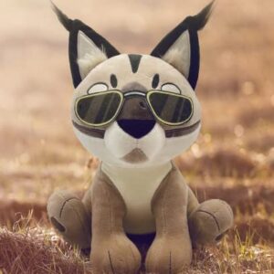 Youtooz Meme Big Floppa Plushie 9", Soft 100% PP-Cotton, Raise Your Floppa Meme Plushies, Based on Caracal Cat Species & Big Floppa Meme