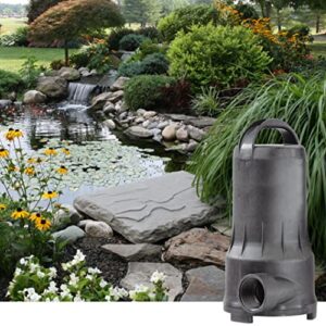 Little Giant PWM5200 115-Volt, 4080 GPH Submersible Wet Rotor Waterfall, Stream, Pond Pump with 20-Ft. Cord, Black, 517252