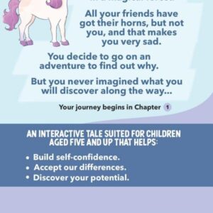 The No Horn Unicorn: An inspirational unicorn chapter book for girls age 5-7 about confidence building and self esteem