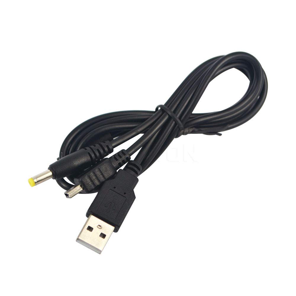 2 in 1 USB 2.0 Data Transfer Sync Charge Charger Cable Cord for PSP 2000 3000 PS Vita Replacement